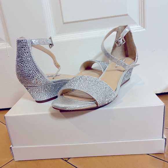 Alex Marie Rhinestone Wedge Sandals: wedding shoes - Picture 2 of 3